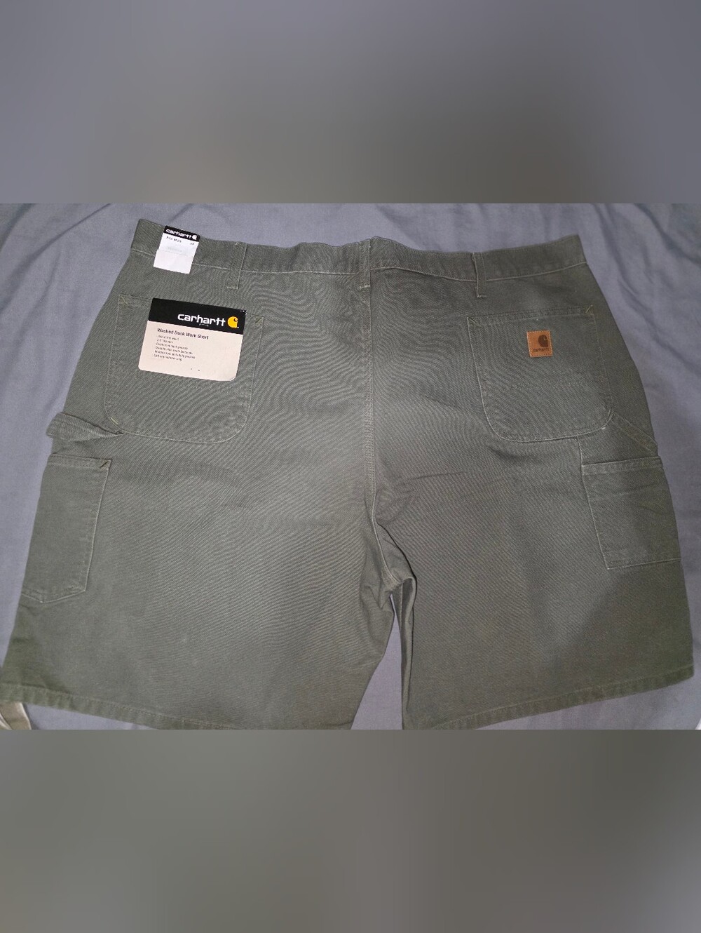 Carhartt Washed Duck Work Shorts - Olive